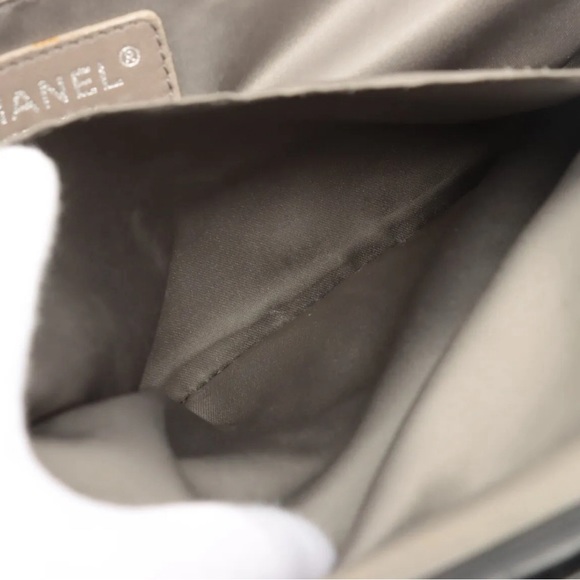 Chanel Lambskin Quilted Sharpei Frame Tote Black Silver Hardware - Picture 10 of 12